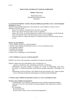 BIJSLUITER: INFORMATIE VOOR DE GEBRUIKER Mobilat