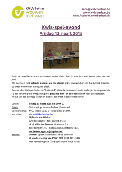 Kwis-spel-avond
