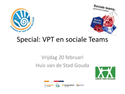Special: VPT en sociale Teams