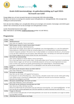 Gratis ILIAS-kennismakings- &eacute;n gebruikersmiddag - E