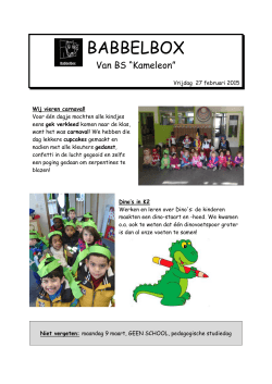 babbelbox februari - Basisschool Kameleon