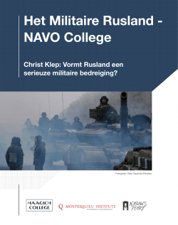 Het Militaire Rusland - NAVO College