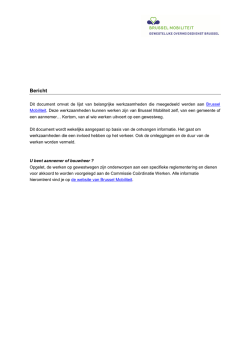 Directie Wegen - Brussel Mobiliteit