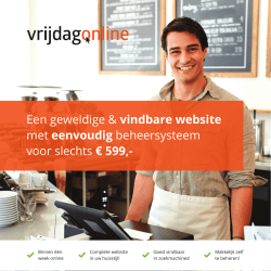 Een geweldige & vindbare website met eenvoudig beheersysteem