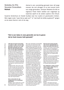 interview Rebekka De Wit en Suzanne Grotenhuis - CC Sint