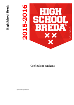 2015 -2016 High School Breda