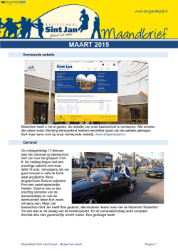 De nieuwste maandbrief