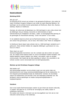 Docent wiskunde - Christiaan Huygens College