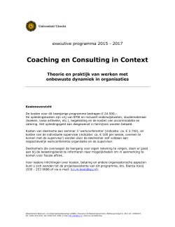 Coaching en Consulting in Context