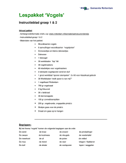 Instructieblad groep 1&2
