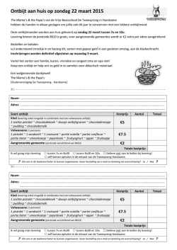 dit formulier - Vrije Basisschool De Tweesprong