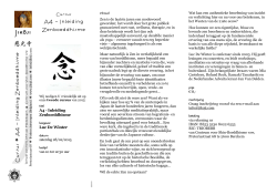 A4 – Inleiding Zenboeddhisme