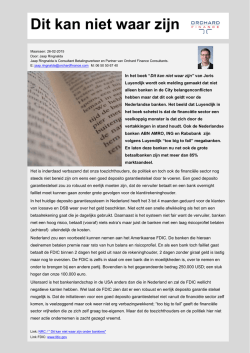 Dit kan niet waar zijn