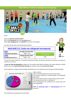 Multi SkillZ 2.0: `Creëer een uitdagende leeromgeving`