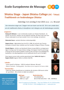 Onoda u2014 plaquette - Kimura Shiatsu Institute