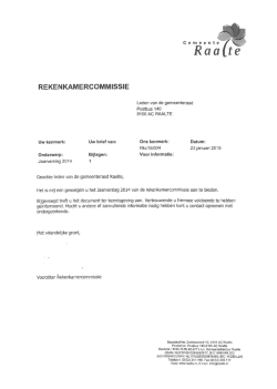 Jaarverslag 2014 - Gemeente Raalte