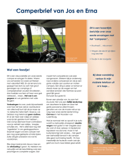 Eerste camperreis deel 1 - Gelderse Caravan Centrale