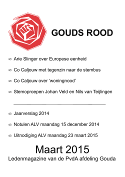 Gouds Rood maart 2015