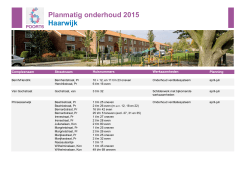 Planmatig onderhoud 2015 Haarwijk