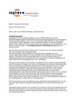 Lees verder - Stedelijke Scholengemeenschap Nijmegen