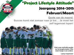 E-News Project Lifestyle Attide Maandelijkse editie