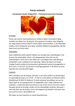 Goede Vrijdag 2015 - Hervormde Gemeente Huizinge