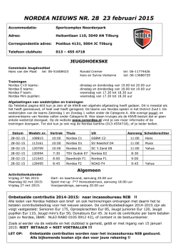 JPS Nieuws - SV Nordea