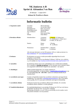 Informatiebulletin