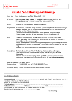 22 ste Voetbalsportkamp