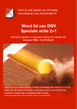 DDV 2015 2-1 promo