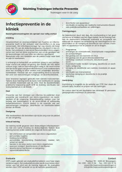 Infectiepreventie in de kliniek - STIP