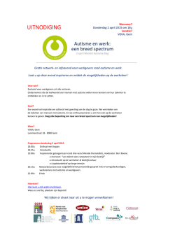 Grafis netwerk- en infoavond voor werkgevers rond aufisme en werk