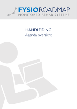 HANDLEIDING Agenda overzicht