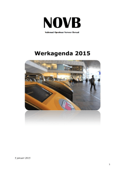"NOVB Werkagenda 2015" PDF document | 12
