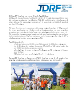 Stichting JDRF Nederland: voor een wereld zonder