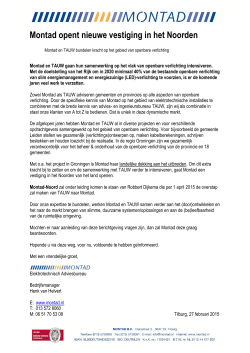 Montad opent nieuwe vestiging in het Noorden