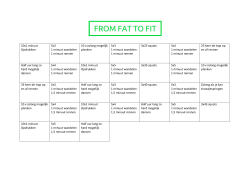 training maart - From Fat To Fit