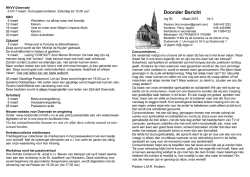 Doonder Bericht &ndash; maart 2015