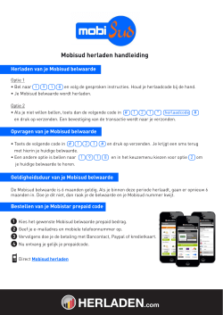 Mobisud herlaadinstructies