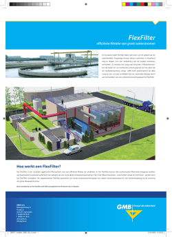 Flexfilter, efficiente filtratie van afvalwater
