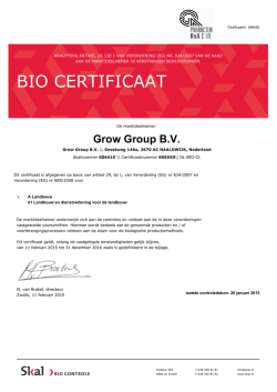 SKAL certificaat
