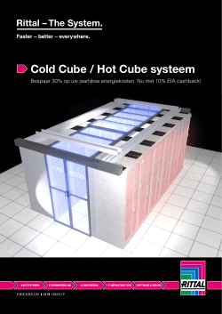 Cold Cube / Hot Cube systeem
