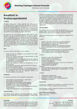 Kwaliteit in Endoscopenbeleid - STIP