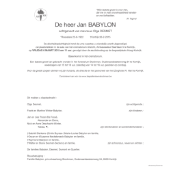 rouwbrief - STOCKMAN uitvaartzorg