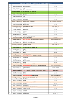 Kalender 2015-2016