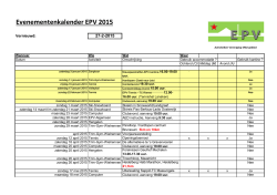 Activiteitenkalender EPV