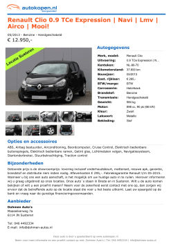 Renault Clio 0.9 TCe Expression | Navi | Lmv | Airco