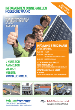 INFOAVONDENZONNEPANELEN HOEKSCHE WAARD