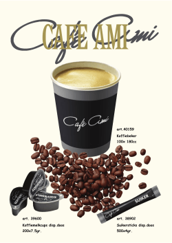 CafeAmi koffie beker poster