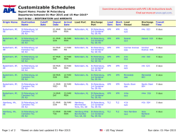Customizable Schedules